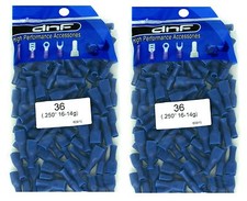200 PACK 16-14 GAUGE BLUE VINYL FULLY INSULATED FEMALE QUICK DISCONNECTS .250"