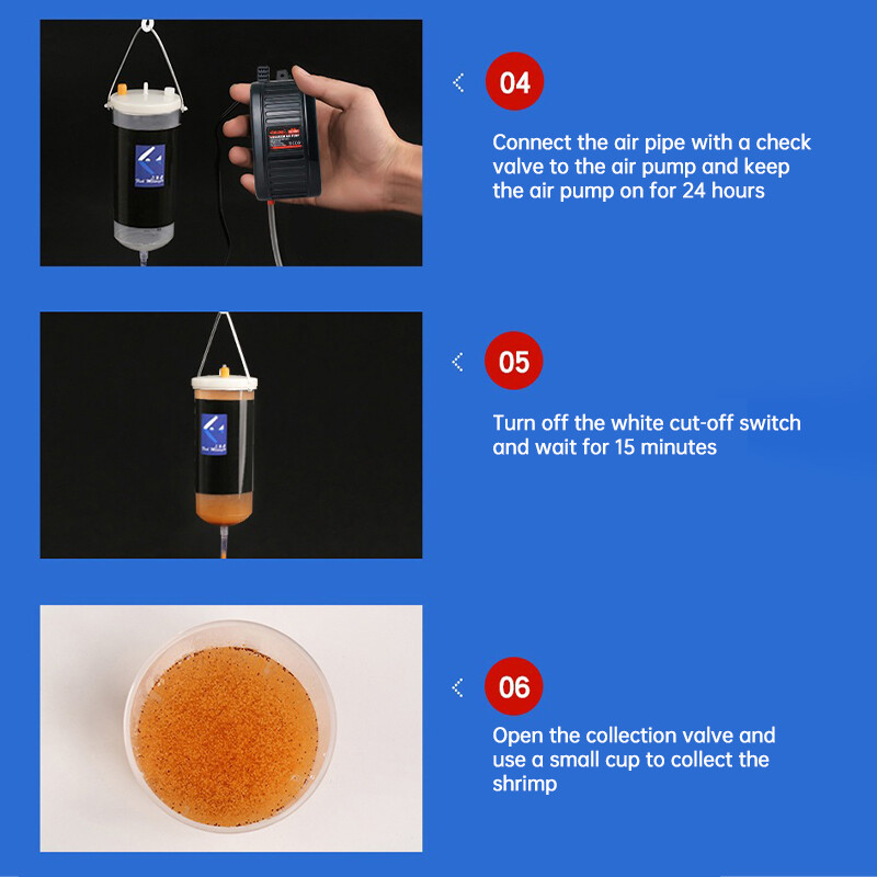 Brine Shrimp Artemia Eggs & Salt Kit - All-in-One Hatchery Incubator For Baby Fish
