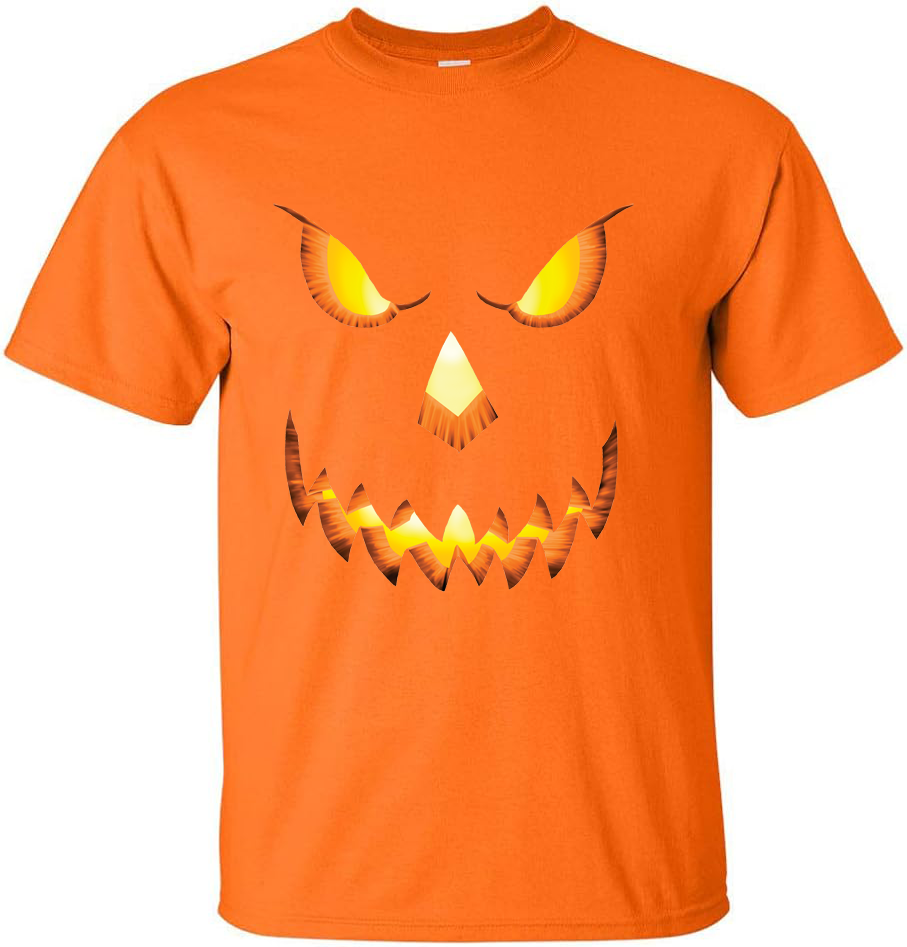 Jack-O-Lantern Pumpkin T-shirt Halloween Theme Costume Funny Mens Graphic Tees-image