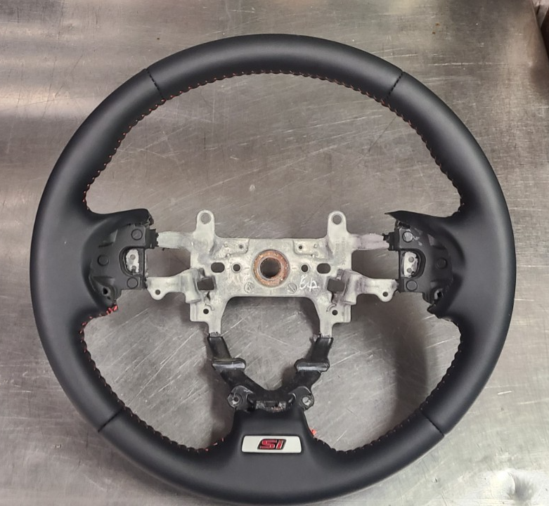 2012-2015 Honda Civic Si OEM steering wheel REWRAPPED.FG3,FG4,FG2