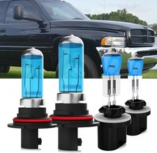 4pc Halogen Headlight Bulbs Fir For Dodge Ram 94-01 9007 Hlb 880 Fog Lights