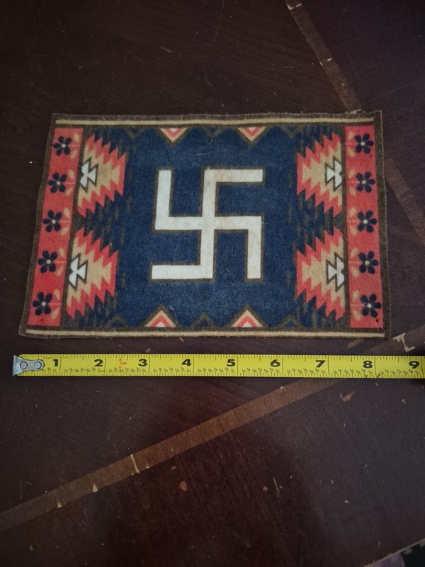 Vintage Tobacco Premium Good Luck Symbol Early 1900s Felt Velvet