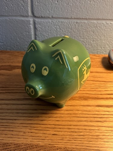 John Deere Piggy Bank Green 