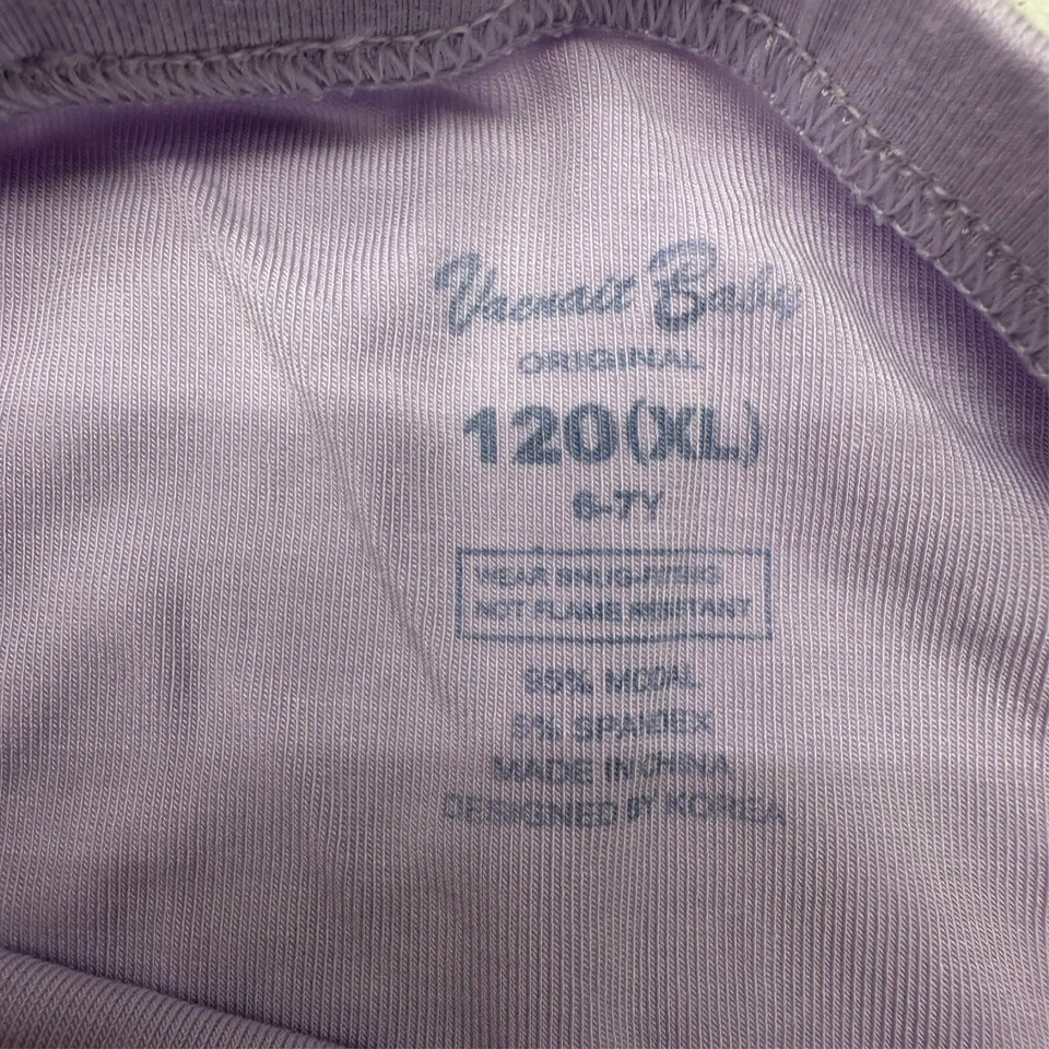 Conjunto de pijama jogger de manga larga Vaenait Baby púrpura de 2 piezas para niña talla XL (6-7 AÑOS) Foto 2 de 4