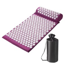 Acupressure Massage Mat & Pillow With Bag for Muscle Relaxation Back Neck Pain