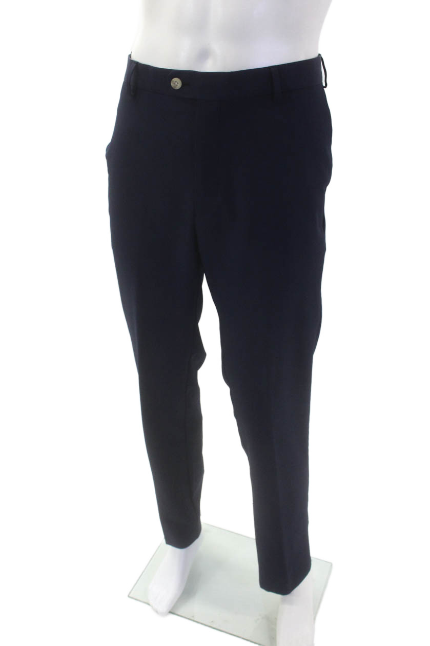 Peter Millar Mens Flat Front Solid Straight Leg D… - image 2