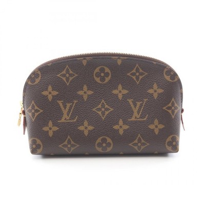 LOUIS VUITTON Pochette Cosmetic Pouch Case M47515 Monogram canvas leather Used