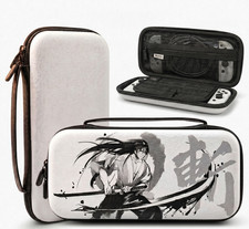 Nintendo Switch Portable Travel Case - Black Samurai Hard Shell Pouch with 11 Ca