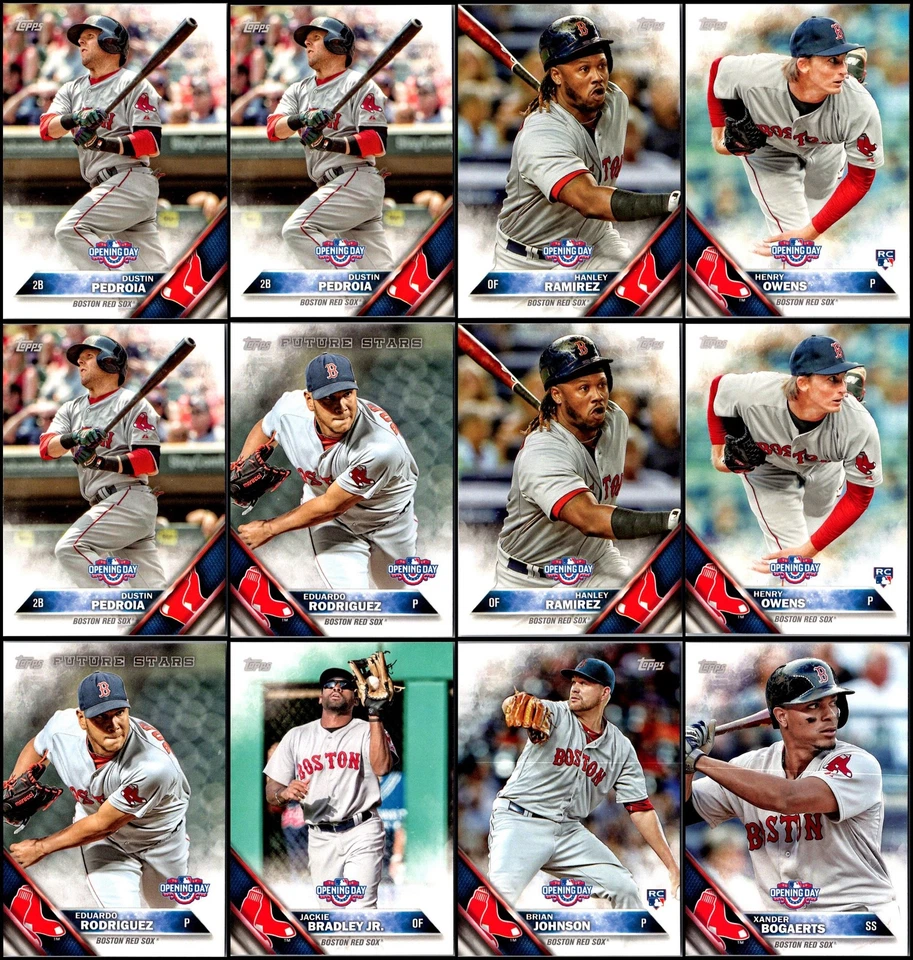 Topps Opening Day Boston Red Sox (82) Card Lot - Running Low – Final Chance t... - Image 2 of 4