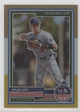 2023 USA Baseball Stars & Stripes Bronze Silver and Gold Prizm Dylan Cupp 0c2