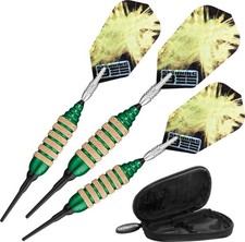Viper Spinning Bee Soft Tip Dart Set with Casemaster Case, Green, 16 Grams