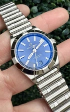 Breitling Chronomat Quartz 32mm Blue Dial Watch A77310  Stainless Steel Bracelet