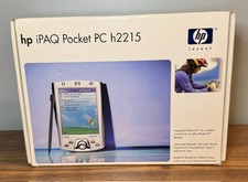 HP iPAQ h2215 Pocket PC PDA   Open Box, Unused, Factory-Sealed Screen, Complete