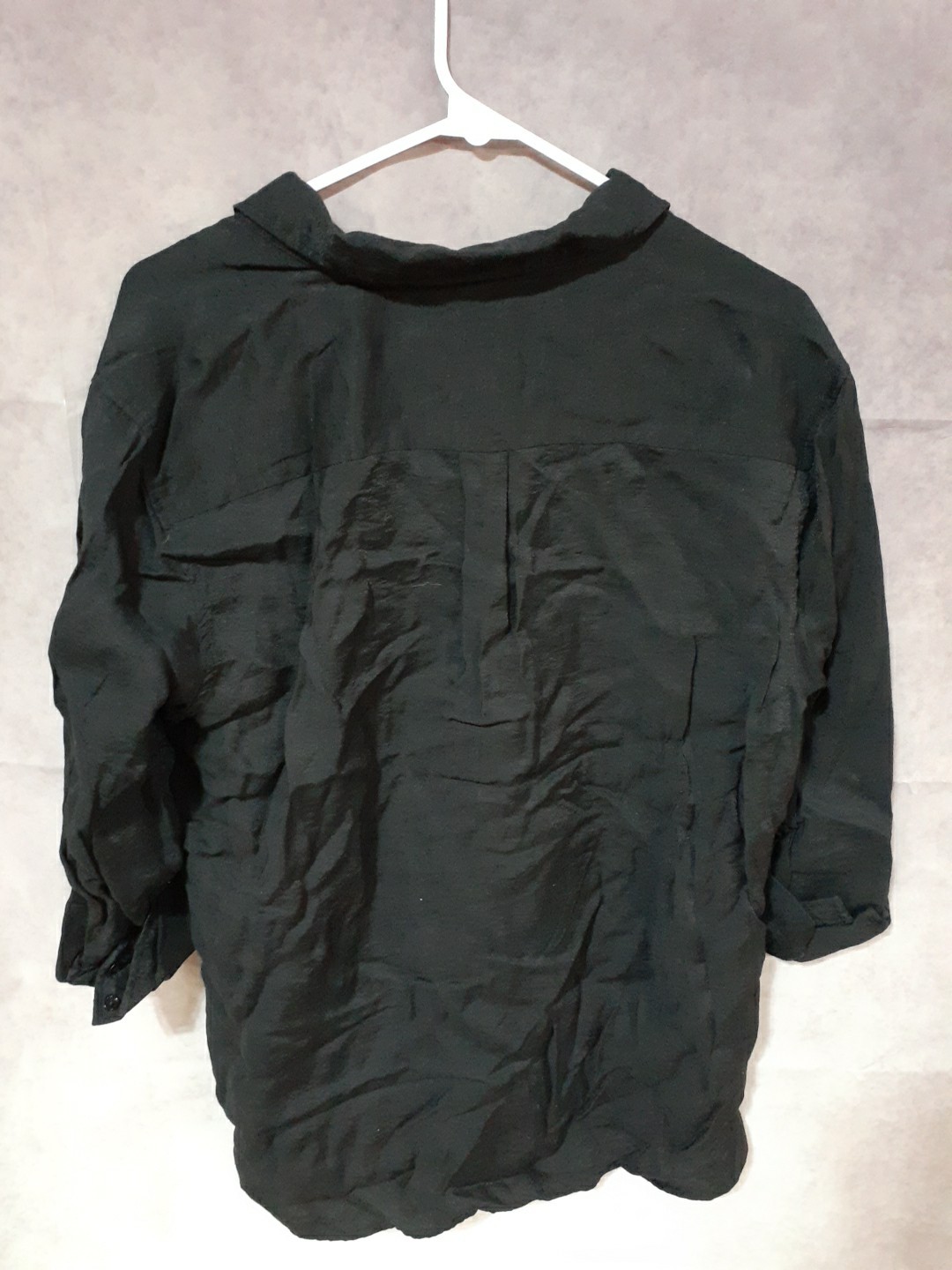 Vince Camuto Womens Solid Button Down Blouse, Bla… - image 6