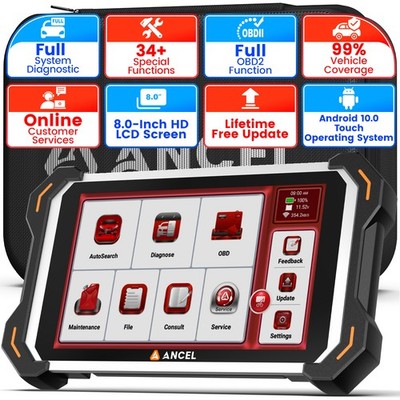 ANCEL DS600 Elite For VW OBD2 Car Scanner ECU Coding CAN-FD Doip Diagnostic Tool
