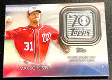 ⚾⚾ 2021 Topps MAX SCHERZER Jays MEDALLION ANNIVERSARY LOGO PATCH⚾⚾