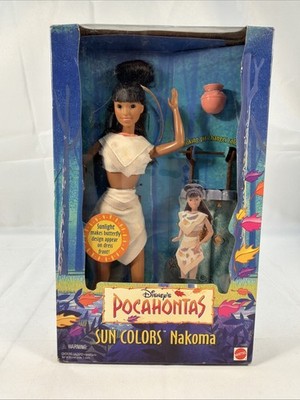 Pocahontas Sun Colors Nakoma Doll Mattel Disney New in Box Vintage 1995