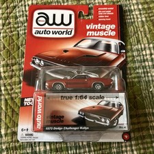 Auto World Vintage Muscle 1973 Dodge Challenger Rallye No.4 New