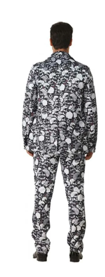 Adulto Esqueleto Calavera Halloween Traje Huesos Día de Muertos Disfraz Foto 2 de 2