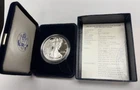 2001 W 1oz US American Silver Eagle $1 Dollar Proof Bullion Original Box /COA.