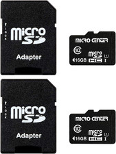 Micro Center 16GB Class 10 Micro SDHC Flash Memory Card with Adapter for Mobile