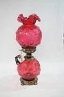 Fenton Glass 100 Anniversary Table Lamp Rose Cranberry  #1   2005