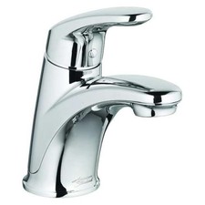 1Pc Single Handle Single Hole Mount, 1 Hole Mid Arc Bathroom Faucet, Polish