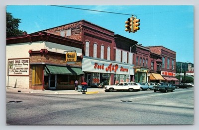 L. L. Cook Co. Photochrome Postcard Main Street Norway Michigan
