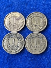 1 frank 1931, 1932, 1933, 1934 (Al-Bro), Republika Francji (2421)