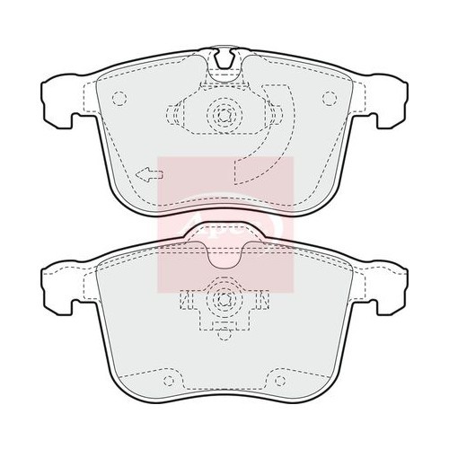 APEC Brake Pad Set, disc brake PAD1358