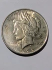 1922-P Peace Silver Dollar, 90% Silver Coin, Very Original Luster