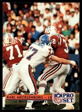 1992 Pro Set Karl Mecklenburg Denver Broncos #158