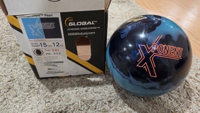 900 Global Xponent Pearl Bowling Ball | 15.12 Pounds Mid Weight | 3-3.5'' Pin 
