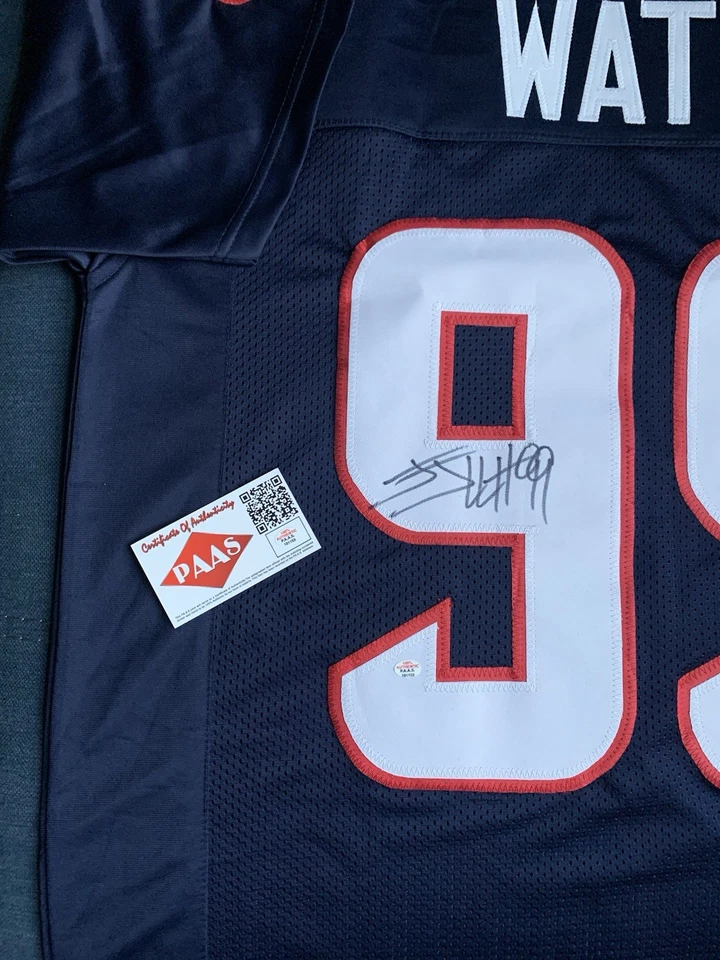 Футболка с автографом JJ Watt Of The Houston Texans сертификат подлинности PAAS  - Изображение 4 из 4