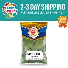TAJ Natural Bay Leaves - Large Whole Tej Patta, 1.75oz for Culinary Delight