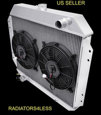Champion 3 Row Aluminum Radiator W 12 Fans 66-77 Ford Truck F-100 F-150 Cc444