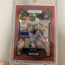 2024 Panini Prizm Draft Picks - Bo Nix #105 Red Prizm /299 (RC)
