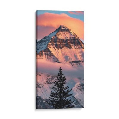 Mount Everest Sunset Mountain Landscape Canvas Wall Art Print