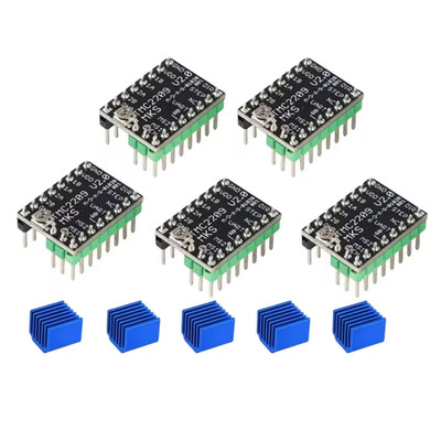5x TMC2209 V2.0 Schrittmotortreiber Ultra-leise UART Modus Stepper Motor Treiber