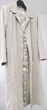 Essentials Petite UK 16 Long Beige Mac Coat Overcoat Light Ivory Polyester Used