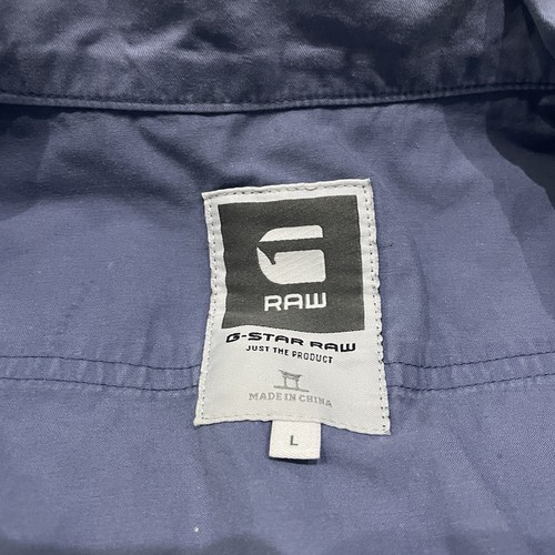 G-Star Military Field Jacket Radar Overshirt Coat Mens L Blue Raw Denim Original - Picture 9 of 11