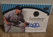 2008 UD Premier Signature Premier 18/45 Bronson Sardinha #SP-BS Auto