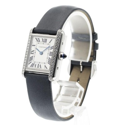 CARTIER TANK MUST SM W4TA0016 22mm SS Silver Dial Quartz  display picture 2