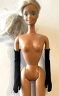 Vintage 1960s Barbie SOLO IN THE SPOTLIGHT & CAREER GIRL LONG BLACK GLOVES ~ TLC