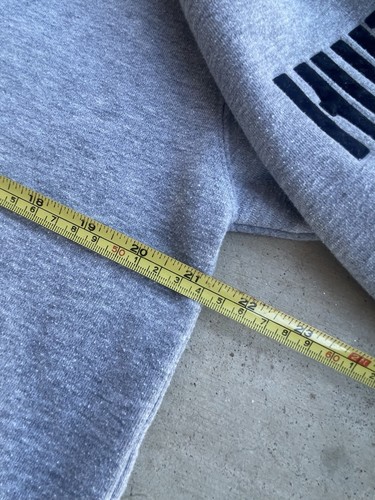 Y2K Vintage Hurley Gray Hoodie Pullover Boxy Fit Skater Style Cyber 2000s Era - Picture 11 of 11