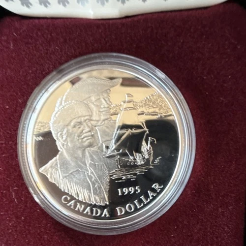 Royal Canadian Mint 1995 Proof Dollar .925 Silver Hudson's Bay Company