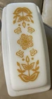 Vintage Pyrex Butterfly Gold Butter Dish w/ Lid 72-B VERY NICE