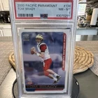 New ListingPacific 2000 Paramount Tom Brady #138 Rookie New England Patriots PSA 8