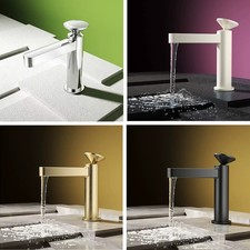 Brass Bathroom Sink Tap Basin Mixer Single Lever Handle Faucet Deck Mounted