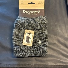 Bearpaw Boot Toppers Black And Grey BRAND NEW